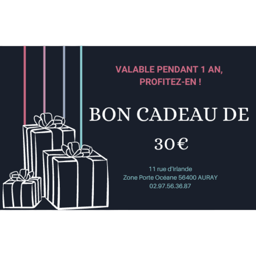 Bon cadeau 30 € galerie alréenne auray 56