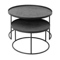 set de tables basses pour plateaux ronds L/XL ethnicraft
