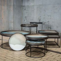 set de tables basses pour plateaux ronds L/XL ethnicraft