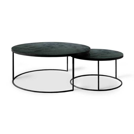 tables basses gigognes charcoal ethnicraft