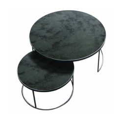 tables basses gigognes charcoal ethnicraft
