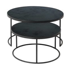 tables basses gigognes charcoal ethnicraft