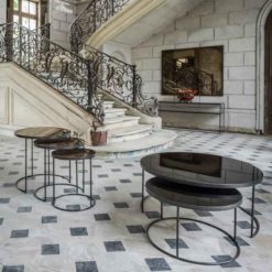 tables basses gigognes charcoal ethnicraft