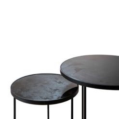 table d'appoint gigognes charcoal ethnicraft