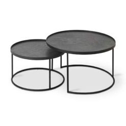 set de tables basses pour plateaux ronds S/L ethnicraft