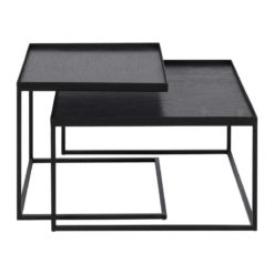 set de tables basses pour plateaux carrés S/L Ethnicraft