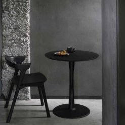 table torsion en chene noir ethnicraft