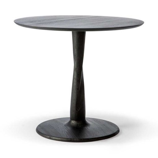 table torsion en chene noir ethnicraft