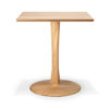 table torsion carré en chêne ethnicraft