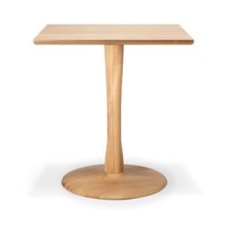 table torsion carré en chêne ethnicraft