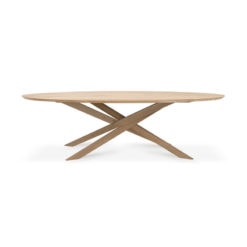 table mikado ovale en chene ethnicraft