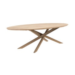 table mikado ovale en chene ethnicraft