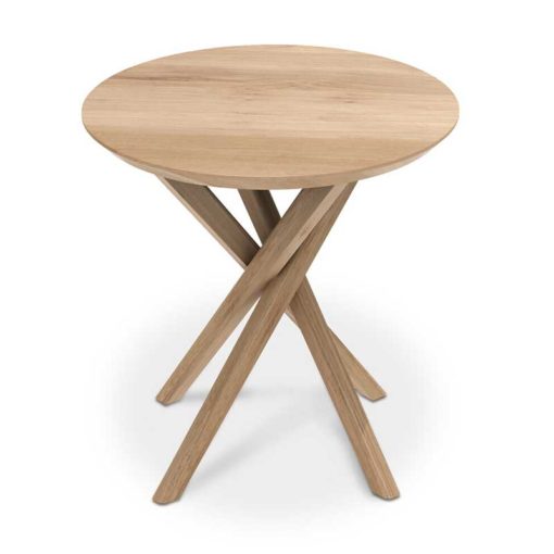 table d'appoint ronde mikado en chêne Ethnicraft
