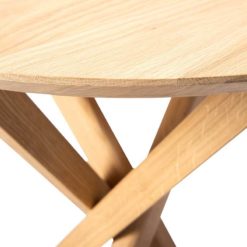 table d'appoint ronde mikado en chêne Ethnicraft