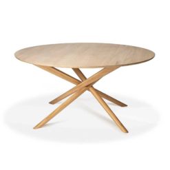 table mikado ronde en chene ethnicraft