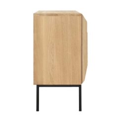 buffet stairs en chêne 3 portes vernis ethnicraft