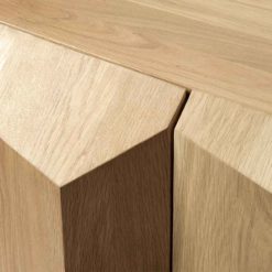 buffet stairs en chêne 4 portes vernis ethnicraft