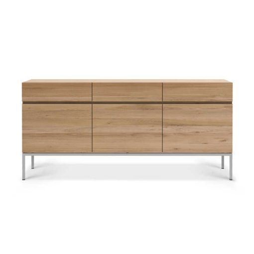 buffet ligna en chene 3 portes 3 tiroirs ethnicraft