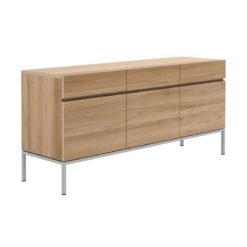 buffet ligna en chene 3 portes 3 tiroirs ethnicraft
