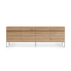 buffet ligna en chene 4 portes 4 tiroirs ethnicraft