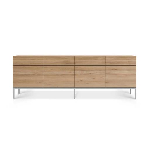 buffet ligna en chene 4 portes 4 tiroirs ethnicraft