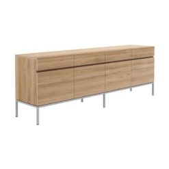 buffet ligna en chene 4 portes 4 tiroirs ethnicraft