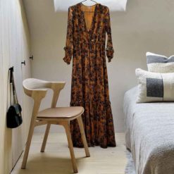 chaise bok en chene cuir cognac ethnicraft