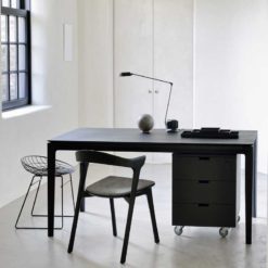 table haute à manger Bok en chene noir par Ethnicraft