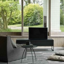 meuble tv monolit en chene noir ethnicraft