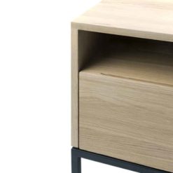 meuble tv ligna 3 tiroirs en chene ethnicraft