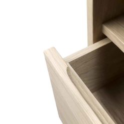 meuble tv ligna 3 tiroirs en chene ethnicraft