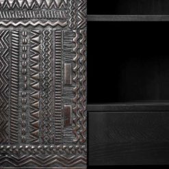 armoire tabwa en teck noir vernis ethnicraft