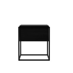 table de chevet Monolit en chêne noir ethnicraft galerie alréenne auray 56