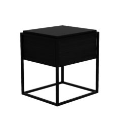 table de chevet Monolit en chêne noir ethnicraft galerie alréenne auray 56