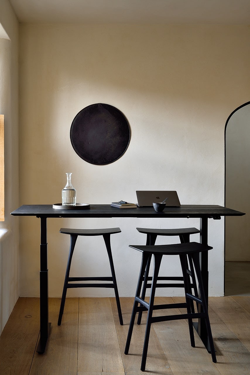 Tabouret Osso en chêne ethnicraft galerie alréenne auray 56