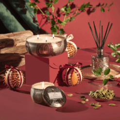 Bougie Gilt Pomander & hinoki - Voluspa galerie alréenne auray 56