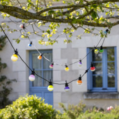 guirlande guinguette boules bicolores la case du cousin paul galerie alréenne auray 56