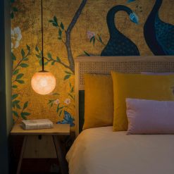 suspension globe blush la case du cousin paul galerie alréenne auray 56