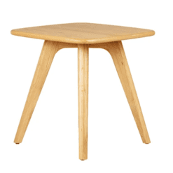 Bout de canapé rectangle avec bord rond en chêne zago galerie alréenne auray 56