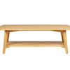 Table basse rectangle avec bord rond en chêne zago galerie alréenne auray 56
