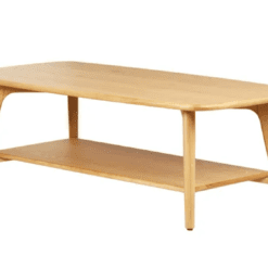 Table basse rectangle avec bord rond en chêne zago galerie alréenne auray 56