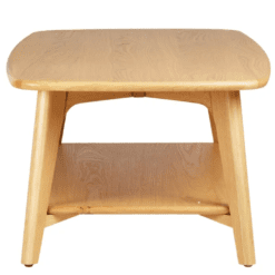 Table basse rectangle avec bord rond en chêne zago galerie alréenne auray 56