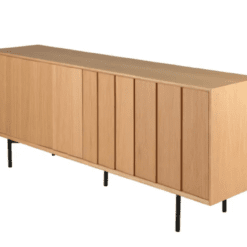 Buffet 4 portes, avec 3 lamelles sur chaque portes, rectangle en chêne, zago, galerie alréenne auray 56