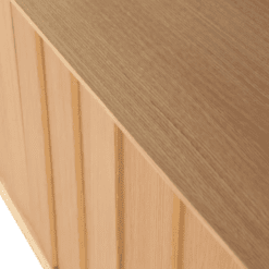 Buffet 4 portes, avec 3 lamelles sur chaque portes, rectangle en chêne, zago, galerie alréenne auray 56