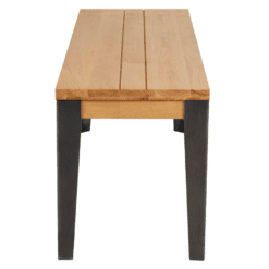 Banc en chêne, pied en métal, zago, galerie alréenne auray 56