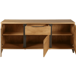 Buffet en chêne, pied en métal, zago, galerie alréenne auray 56