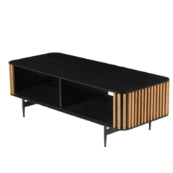 Table basse Linéa avec placage en chêne zago galerie alréenne auray 56