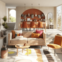 Chaise Bari velours zago galerie alréenne auray 56