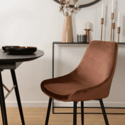 Chaise Bari velours zago galerie alréenne auray 56