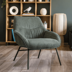 Fauteuil Martin en velours zago galerie alréenne auray 56